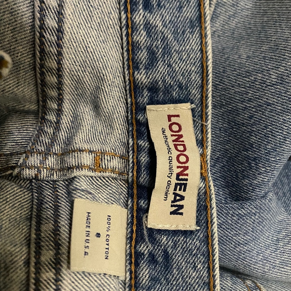 "Blue Button Fly London Jeans